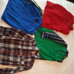 Boys button down/sweaters bundle